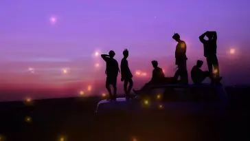 BTS Silhouettes at Dusk live wallpaper download