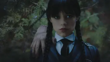 Wednesday Addams and Thing in the Forest live wallpaper download