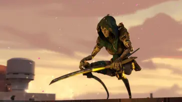 Ash Sitting in Sunset (Apex Legends) live wallpaper download