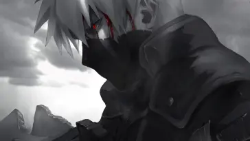 Kakashi Hatake With Dripping Red Blood live wallpaper download