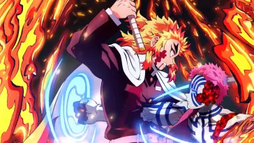 Akaza vs Rengoku With Katana (Kimetsu No Yaiba) live wallpaper download