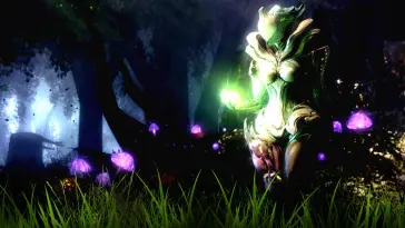 Saryn in the Forest (Warframe) live wallpaper download