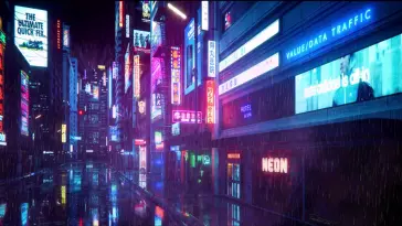 Neon Light City live wallpaper download